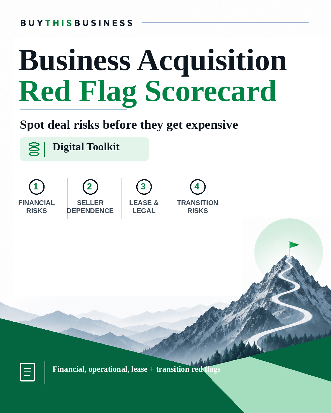 BTB Business Acquisition Red Flag Scorecard cover