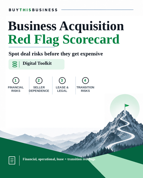 BTB Business Acquisition Red Flag Scorecard cover