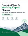 BTB Cash-to-Close & Working Capital Planner cover